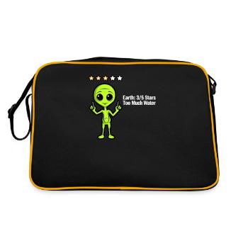 Alien Abduction 3/5 Stars Too Much Water - Retro Bag - black/gold - Back
