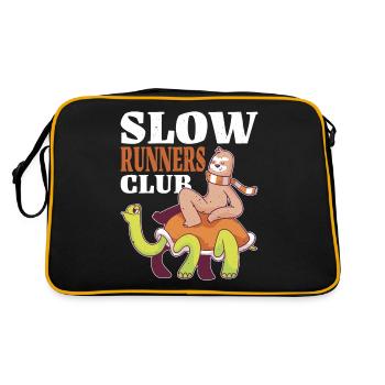 Slow Runners Club 12 - Retro Tasche - Schwarz/Gold - Hinten
