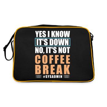 Network Administrator Network Engineer - Retro Bag - black/gold - Back