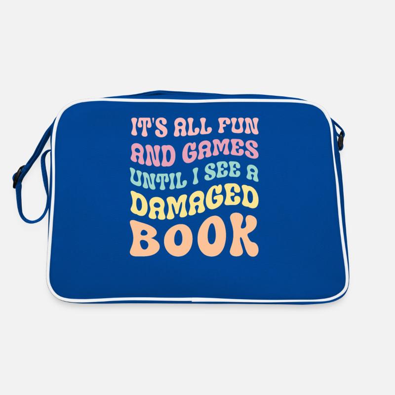 Drôle d’assistant de bibliothèque Retro Groovy Sac Retro