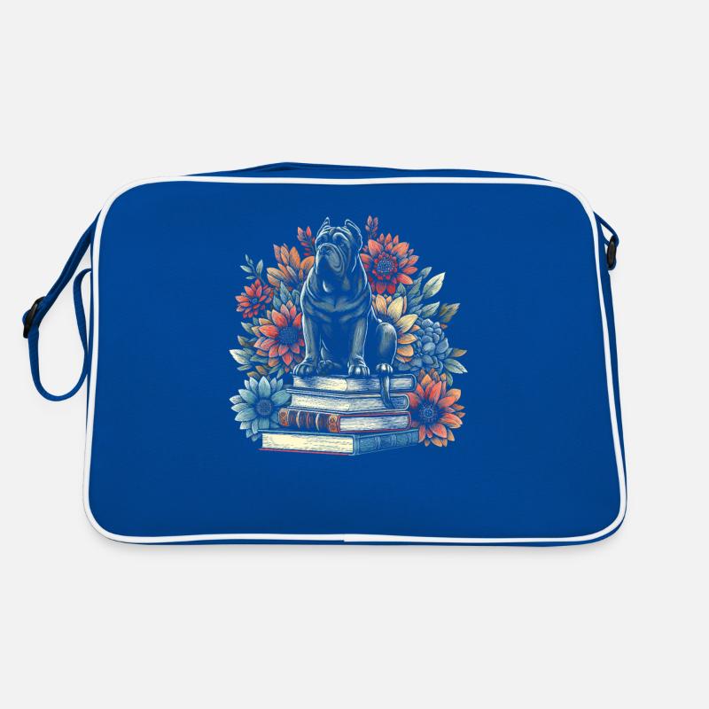 Cane Corso Flower Book Reader Floralcottagecore Sac Retro