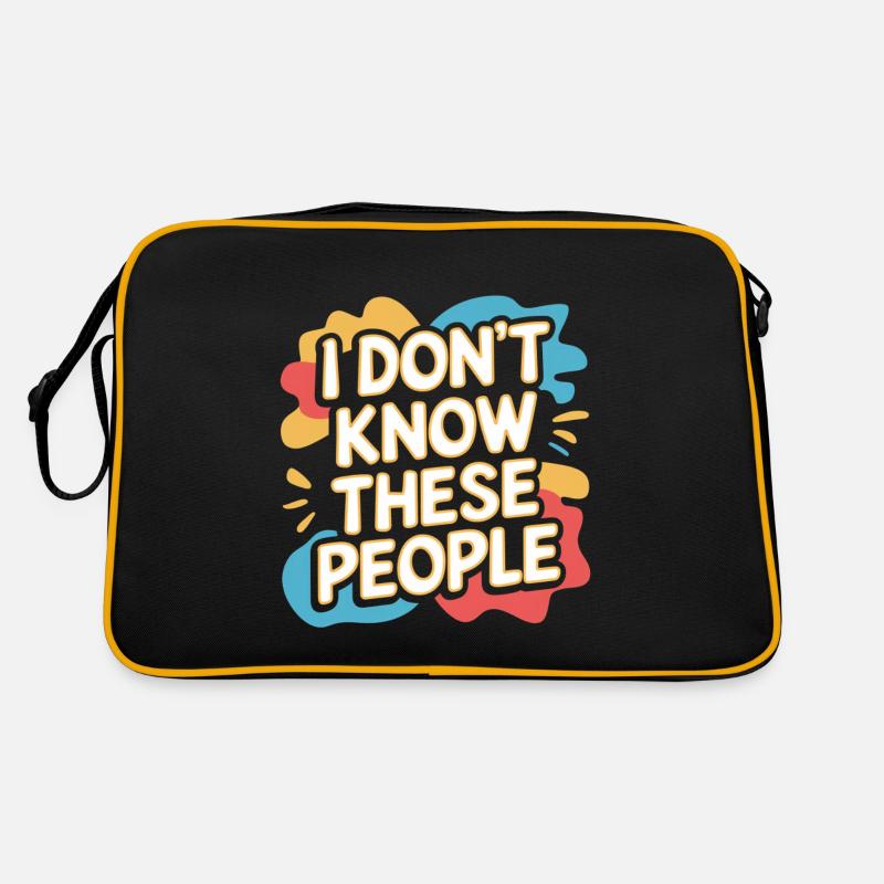 I Don't Know These People 4 Retro Tasche