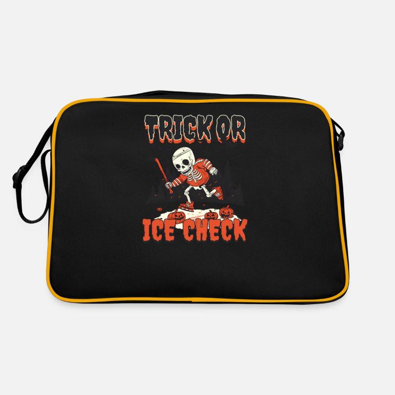 Halloween Ice Hockey Trick Or Ice Check Sac Retro