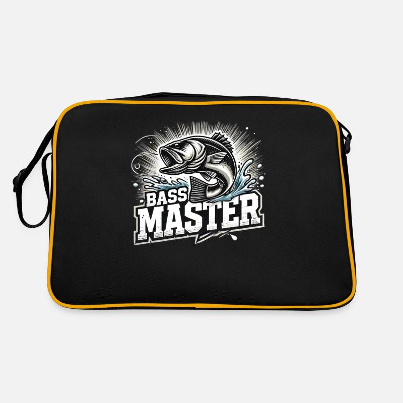 Pêcher avec notre design Bass Master Sac Retro
