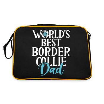 Cadeaux Border Collie - Sac Retro - noir/or - Dos