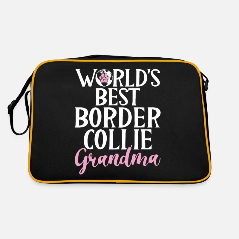 Border Collie Gifts Retro Bag