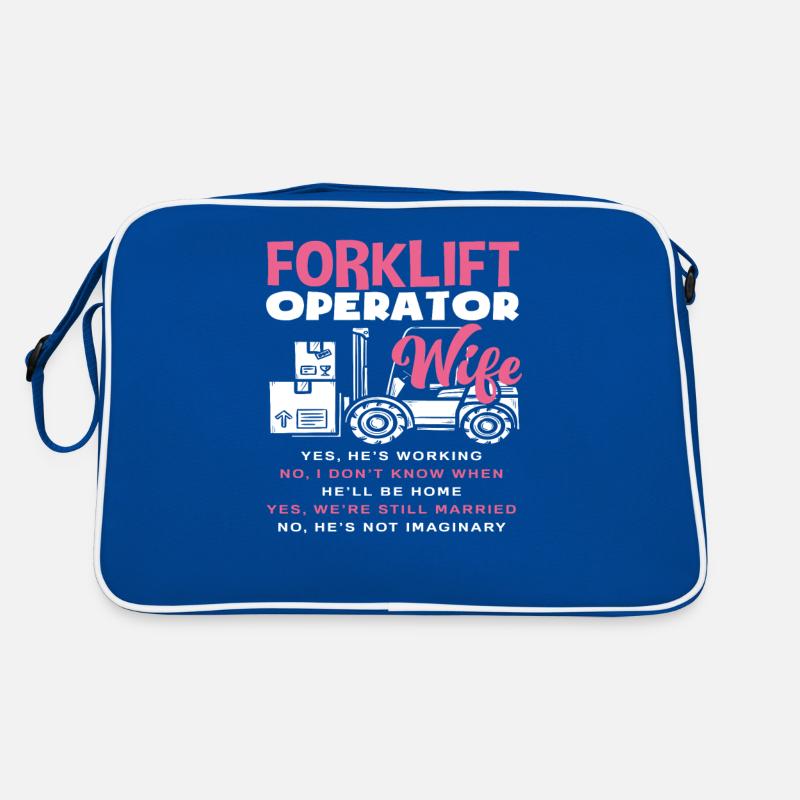 Gabelstaplerfahrer Frau Lustig Spruch Retro Tasche