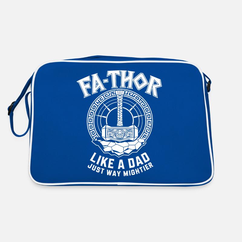FA-THOR Comme un papa juste bien plus puissant Viking Sac Retro