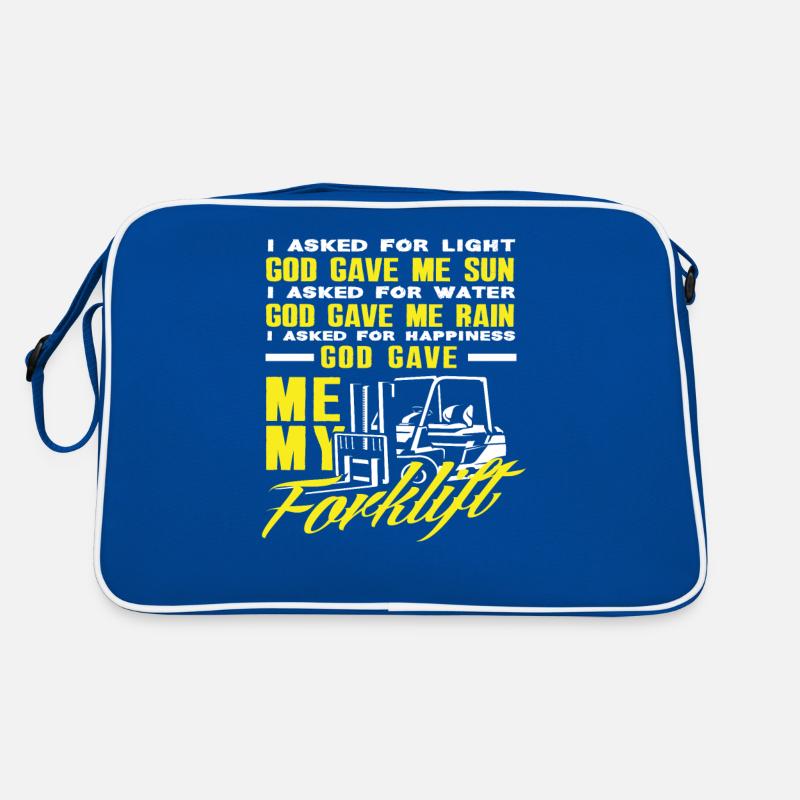 Gott Gab Mir Meinen Gabelstapler Retro Tasche