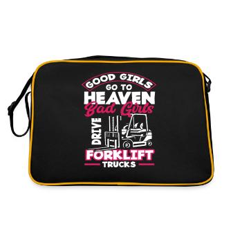 Good Girls Go To Heaven Bad Girls Drive Forklift - Sac Retro - noir/or - Dos