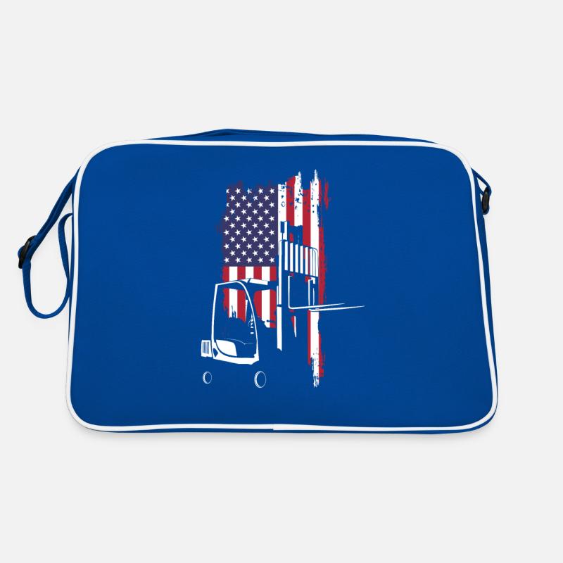 Chariot élévateur Drapeau des États-Unis Sac Retro