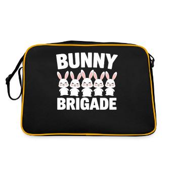 Bunnies Groups Design Bunnies Brigade - Sac Retro - noir/or - Dos