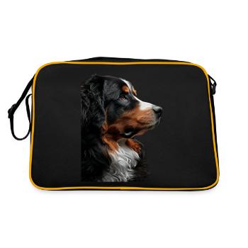 Bouvier bernois - Sac Retro - noir/or - Dos