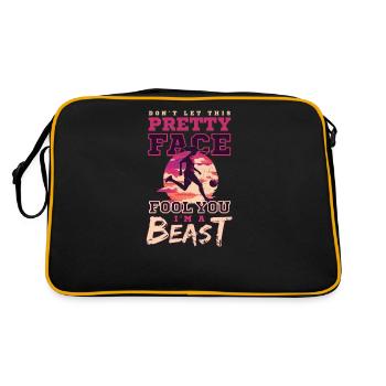 Soccer Player Don't Let Fool You Beast - Retro Bag - black/gold - Back