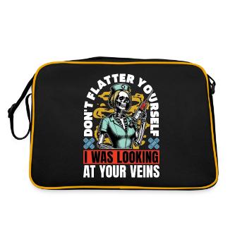 Nurse Practitioner Don't Flutter Nursing Assistant - Retro Bag - black/gold - Back