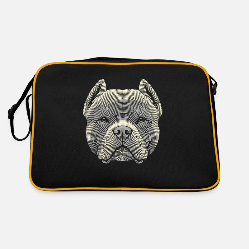 American Bully Fingerprint Retro Bag