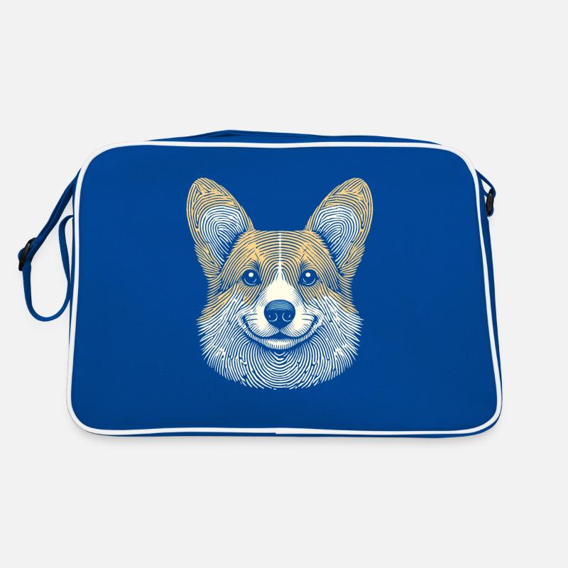Empreinte digitale corgi Sac Retro