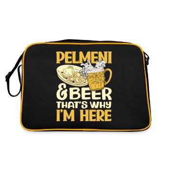 Pelmeni russes, quenelles russes - Sac Retro - noir/or - Dos