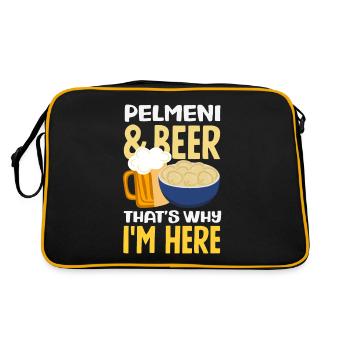 Pelmeni russes, quenelles russes - Sac Retro - noir/or - Dos