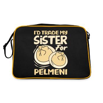 Pelmeni russes, quenelles russes - Sac Retro - noir/or - Dos