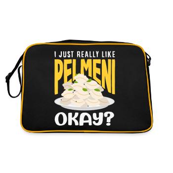 Pelmeni russes, quenelles russes - Sac Retro - noir/or - Dos