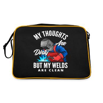 Mon est sale mais le mien - Sac Retro - noir/or - Dos