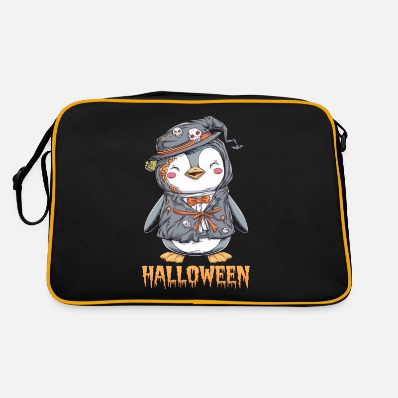 Pinguin Zombie Halloween Kostüm Niedlich Retro Tasche