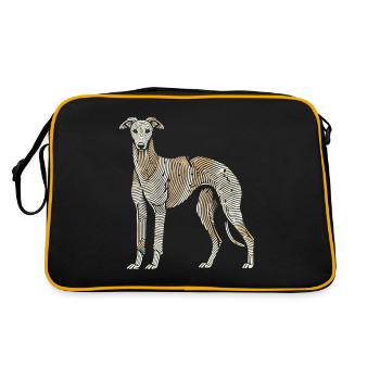 Greyhound Greyhound Fingerprint - Retro Bag - black/gold - Back
