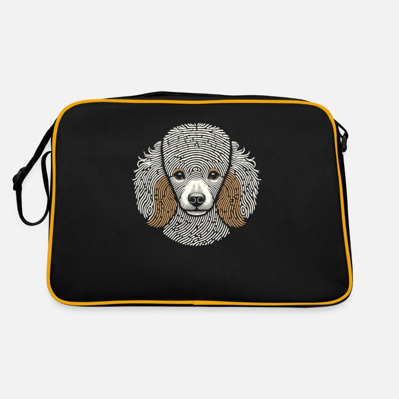 Empreinte digitale de caniche Sac Retro