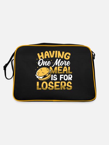 Intermittent fasting Weight loss - Retro Bag - black/gold - Back