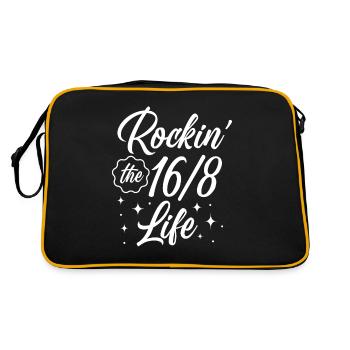 Jeûne intermittent Perte de poids - Sac Retro - noir/or - Dos