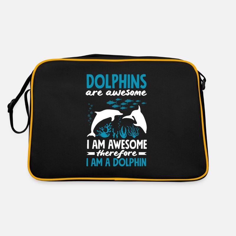 Dolphins are great, so I'm a dolphin Retro Bag