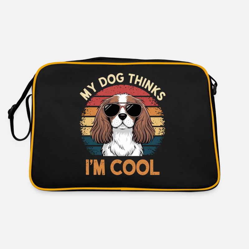 Cavalier Spaniel My Dog Thinks I'm Cool Retro Bag