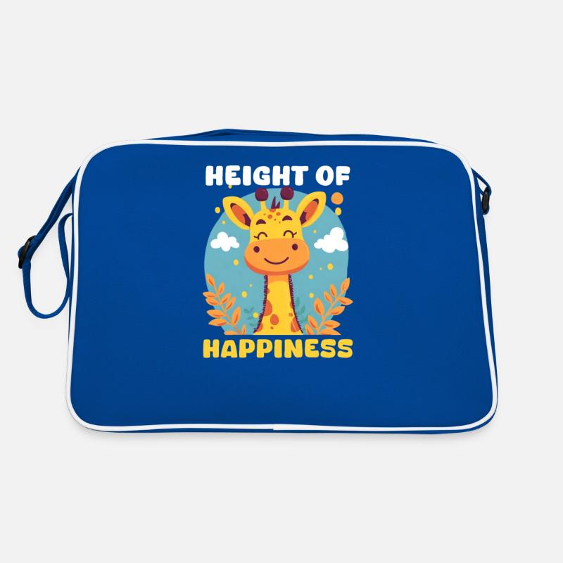 Giraffe Höhe des Glücks Retro Tasche