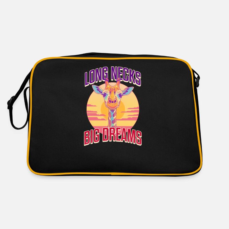 Girafe à long cou, grands rêves Sac Retro