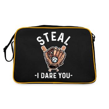 Steal I Dare You - Retro Tasche - Schwarz/Gold - Hinten