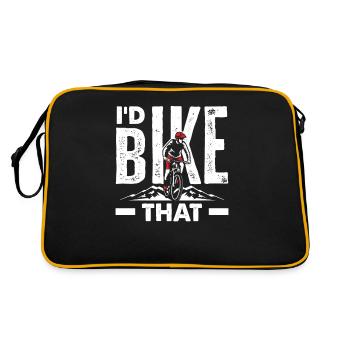 Je ferais du cycle - Sac Retro - noir/or - Dos