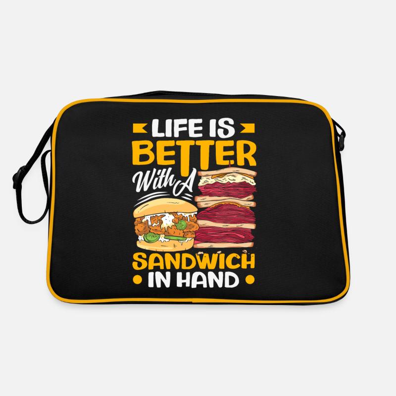 Sandwich Sandwich Snack Célébration Sac Retro