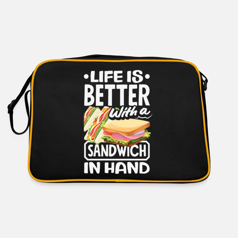 Sandwich Sandwich Snack Célébration Sac Retro