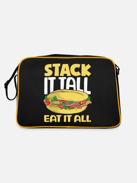 Sandwich Day Snack Celebration Sandwich - Retro Tasche - Schwarz/Gold - Hinten