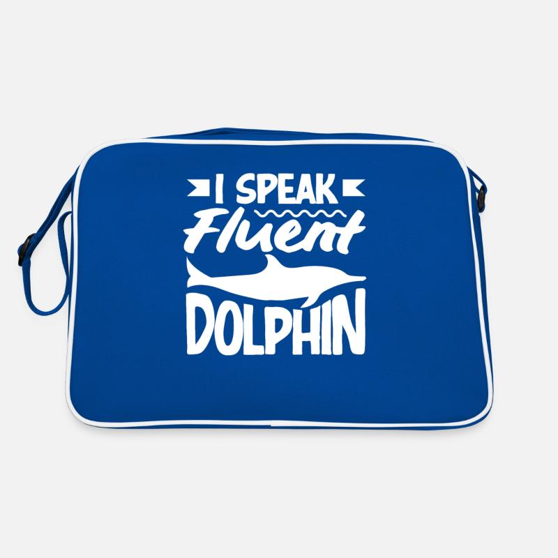 Je parle couramment dauphin Sac Retro