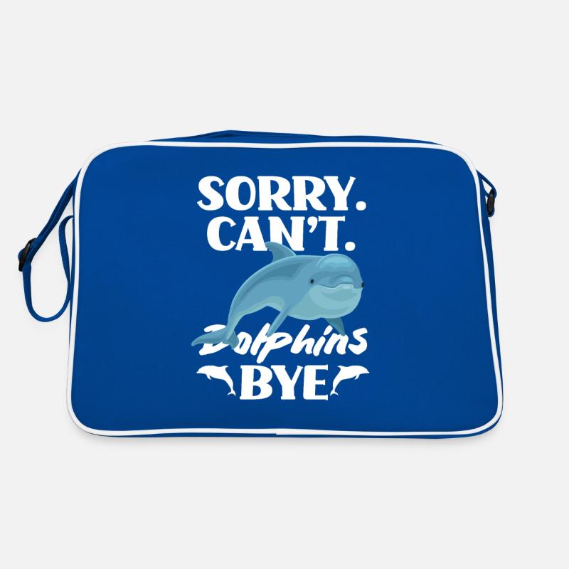 Sorry. Can't. Dolphins Bye Retro Tasche