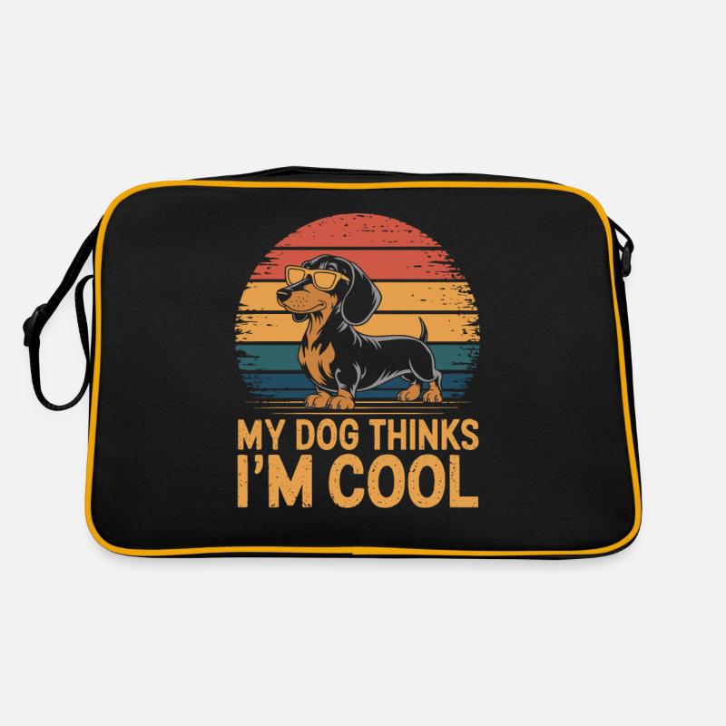 Teckel mon chien pense que je suis cool Sac Retro