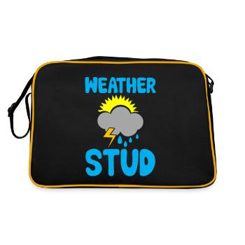 Weather Stud 2 - Retro Tasche - Schwarz/Gold - Hinten