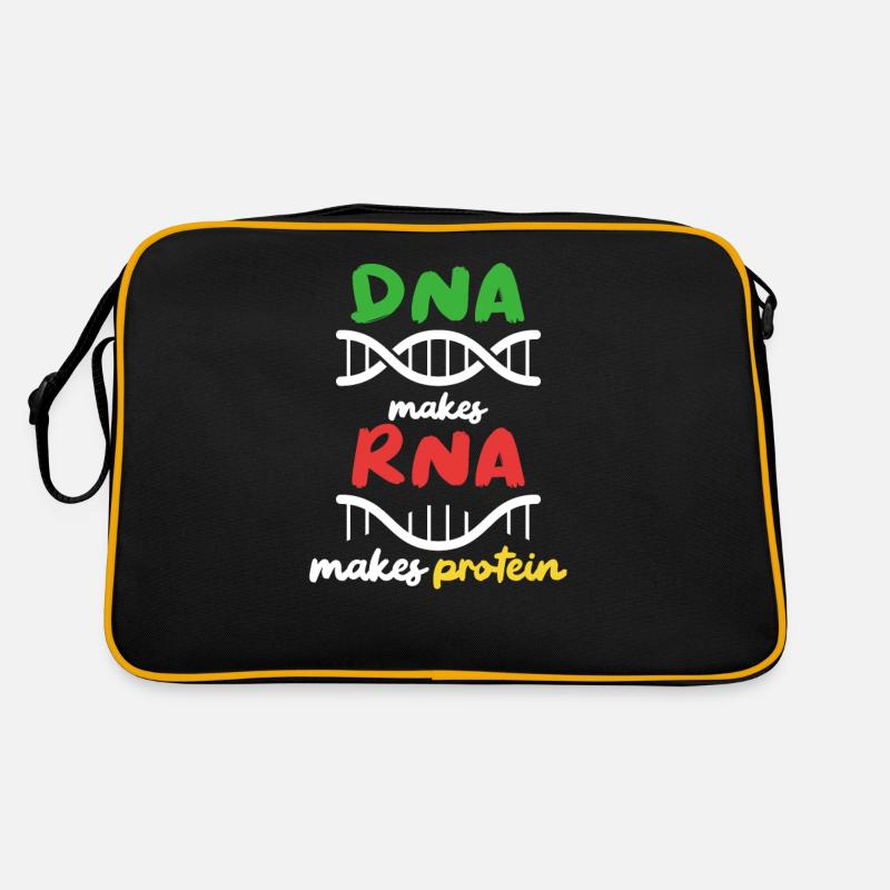 Aus DNA wird RNA wird Protein Retro Tasche
