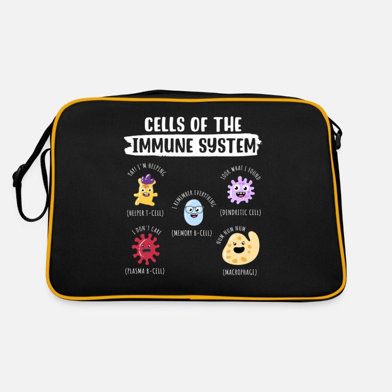 Zellen des Immunsystems Retro Tasche