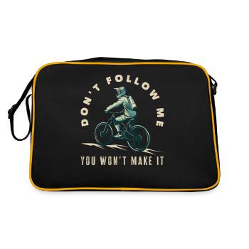 VTTISTE Ne me suivez pas, vous n’y arriverez pas - Sac Retro - noir/or - Dos