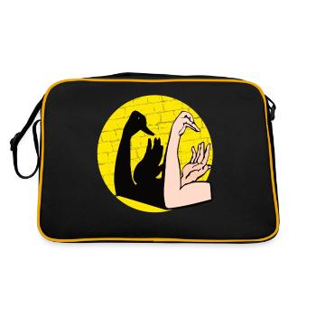 Hand Shadow Puppet Show Puppets - Retro Bag - black/gold - Back