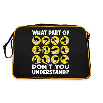 Hand Shadow Puppet Show Puppets - Retro Bag - black/gold - Back