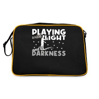 Hand Shadow Puppet Show Puppets - Retro Bag - black/gold - Back